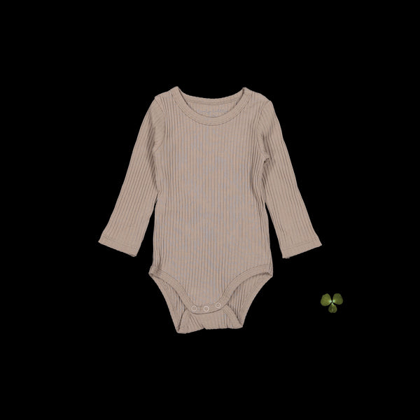 the-long-sleeve-onesie-taupe Lovely Littles - Sophia's StyleLong Sleeve Onesie-1